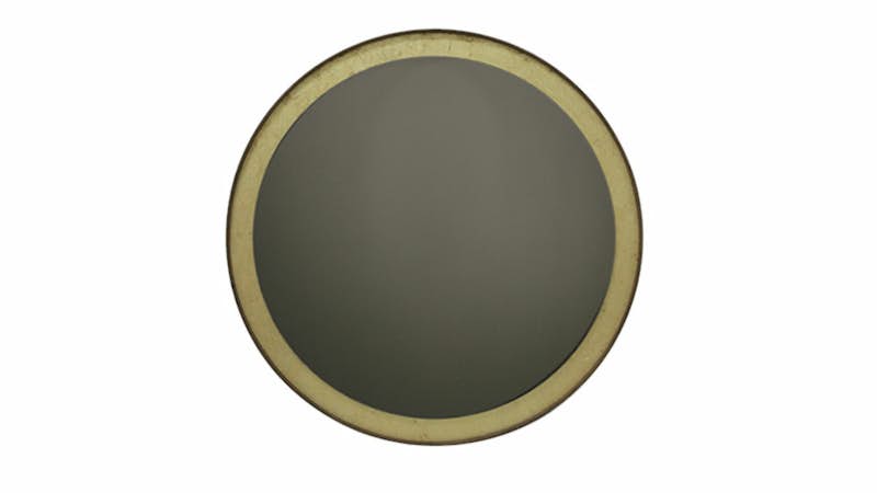 20606 - Gold Leaf Wall Mirror W/Wooden Frame
