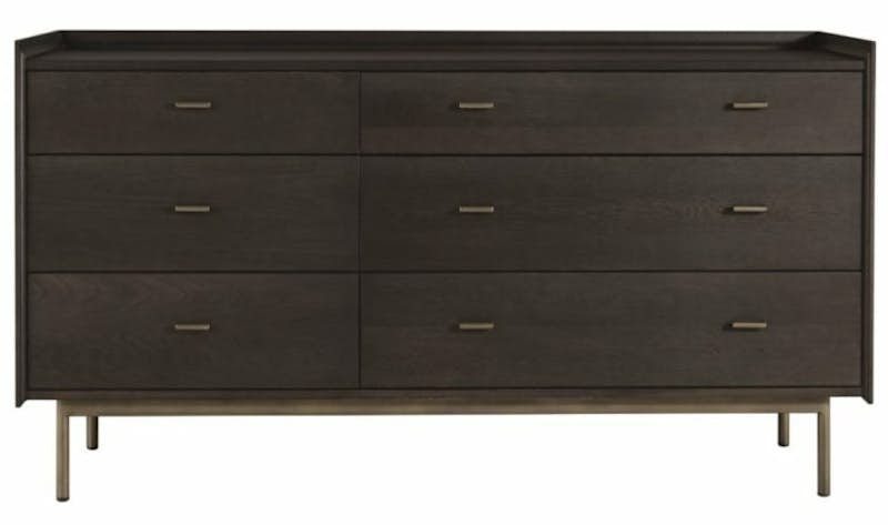 512 6-Drawer Dresser with Metal Base
