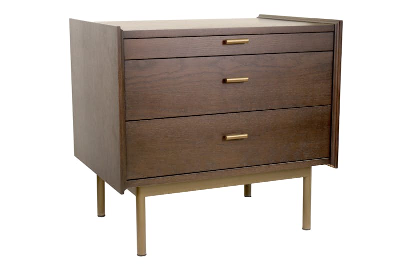 551 Bedside Chest with Metal Base