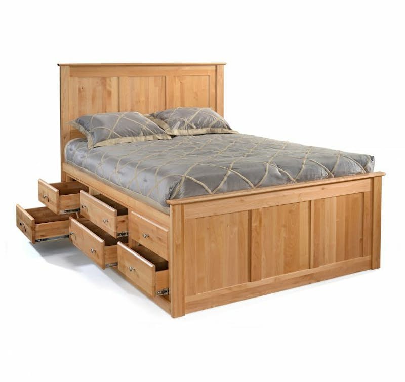 60362 Queen Flat Panel Tall Storage Bed