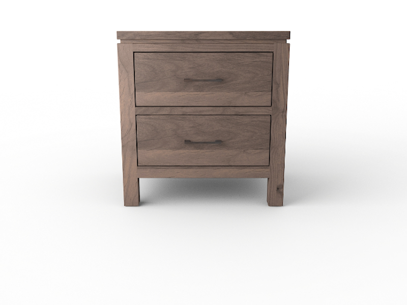 63221 2 West Low 2 Drawer Nightstand
