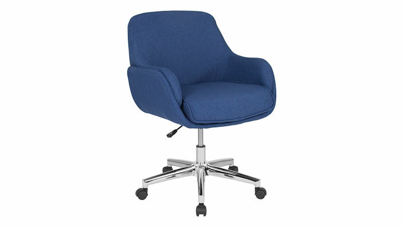 BT-1172-BLU-F-GG - Rochelle Blue Office Chair