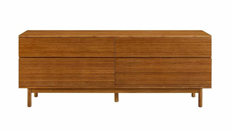GVA0006AM Ventura 4-Drawer Wide Dresser - Amber Bamboo
