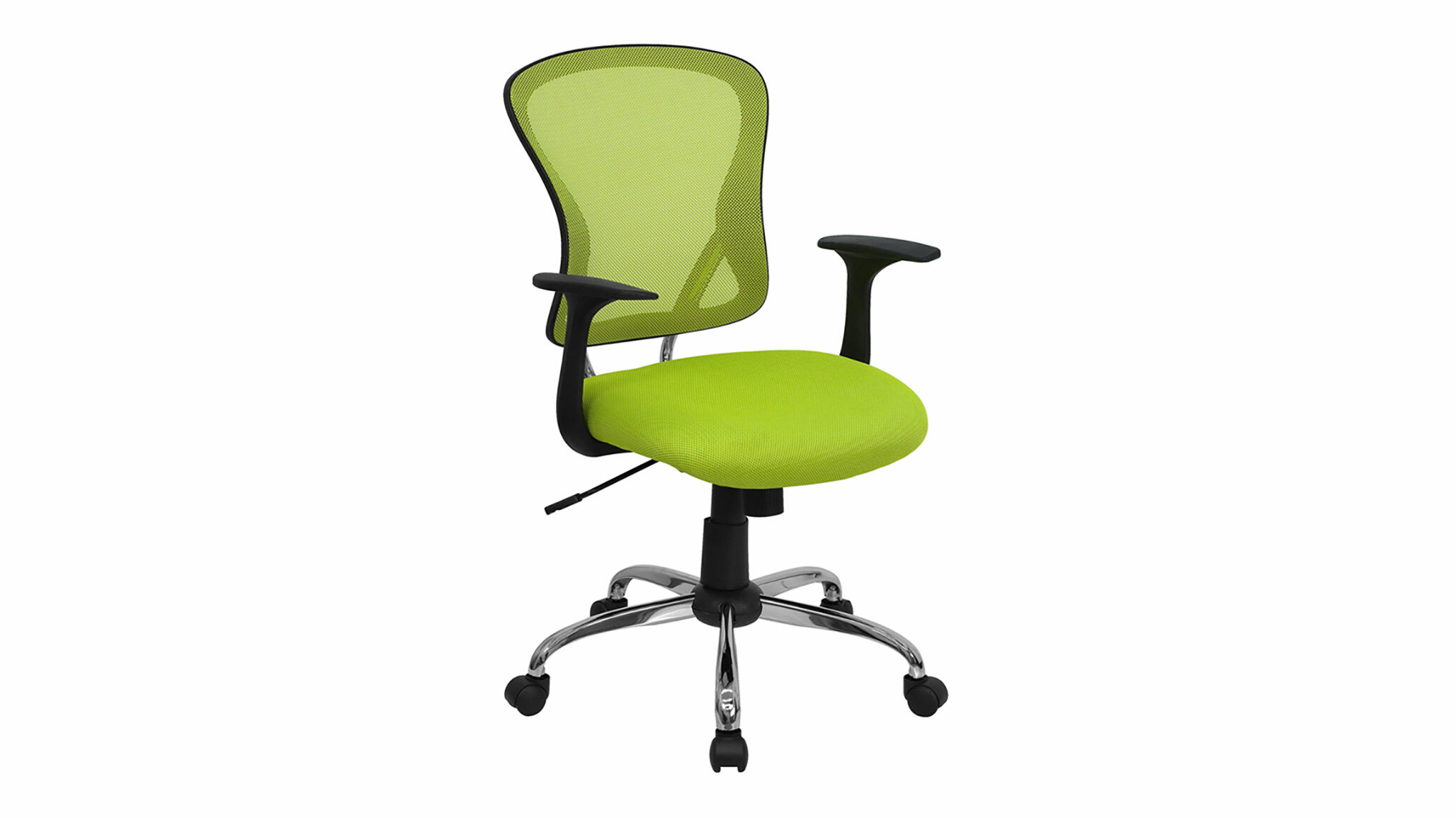 yellow mesh office chair