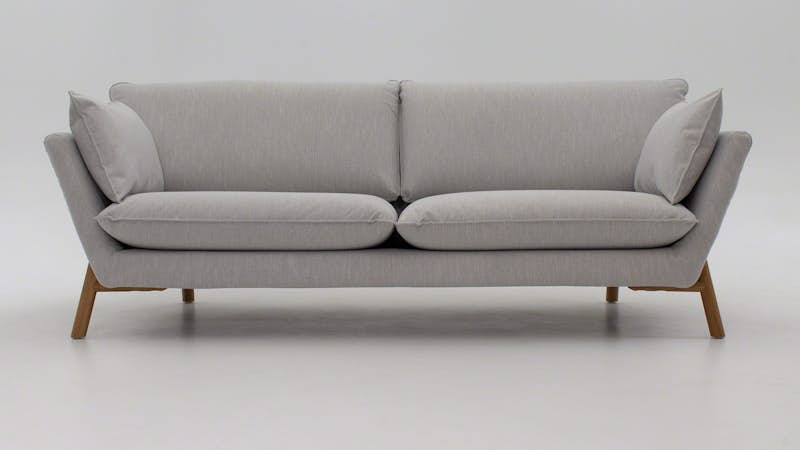 K26003202572 Hasle 3-Seat Sofa - Oak Legs/Vivus Dusty Grey