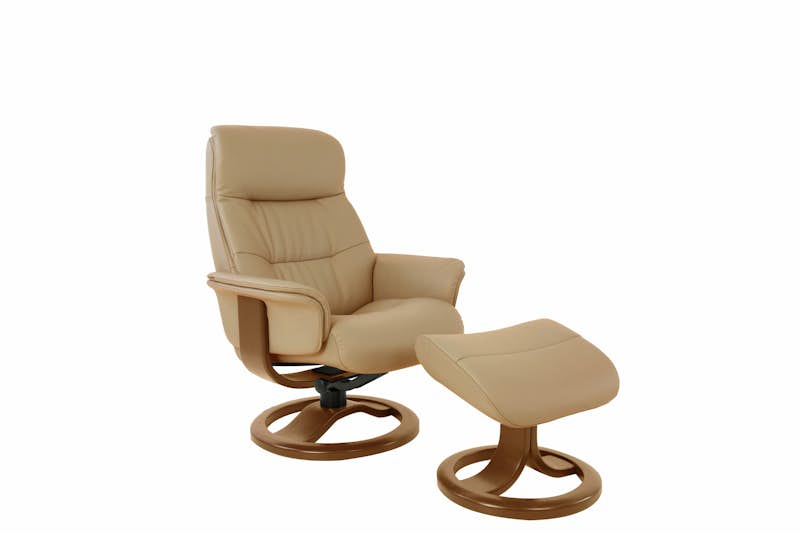 Large Recliner with Footstool 611501