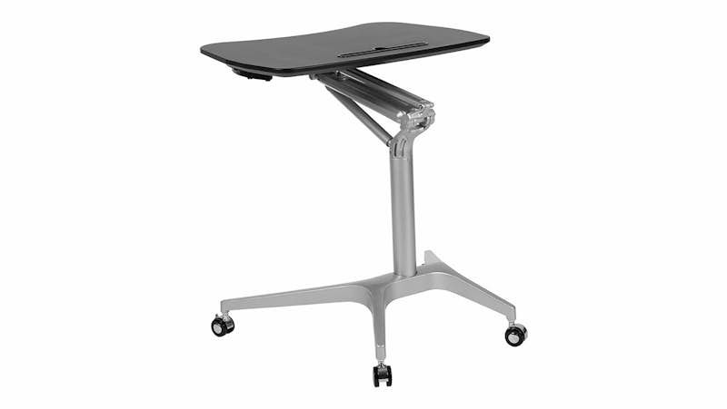 NAN-IP-10-BK-GG - Black Sit-Stand Mobile Desk