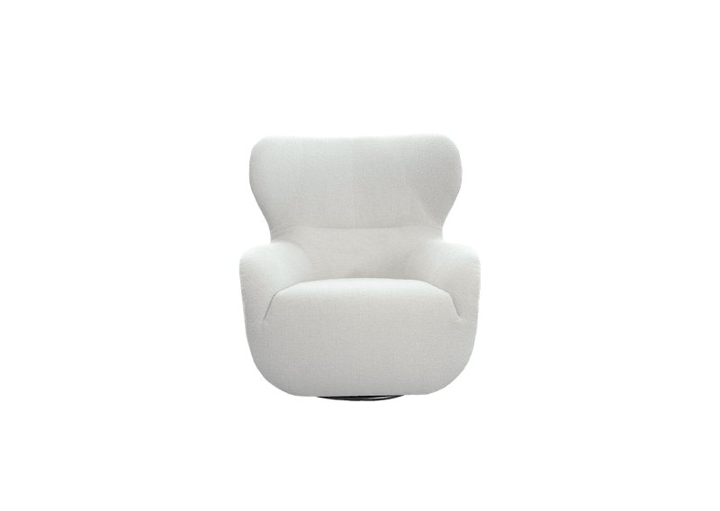 Shell Swivel Chair with Footstool