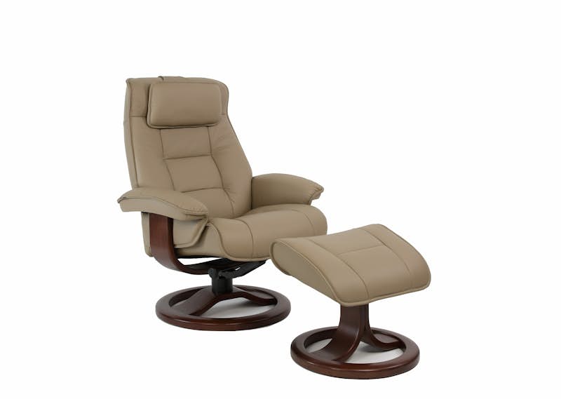 Small Recliner with Footstool 910502
