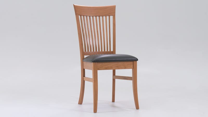 Tucker Side Chair - Cherry S-2 Finish/Black Seat TFSC-U-NC