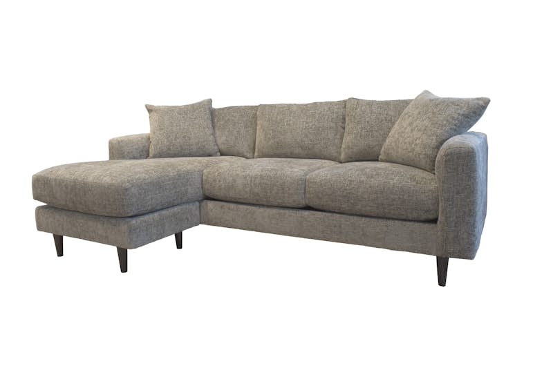 Vaughn Sofa with Reversible Chaise Ottoman in Bungalow Graphite - S113470 + S113490BB