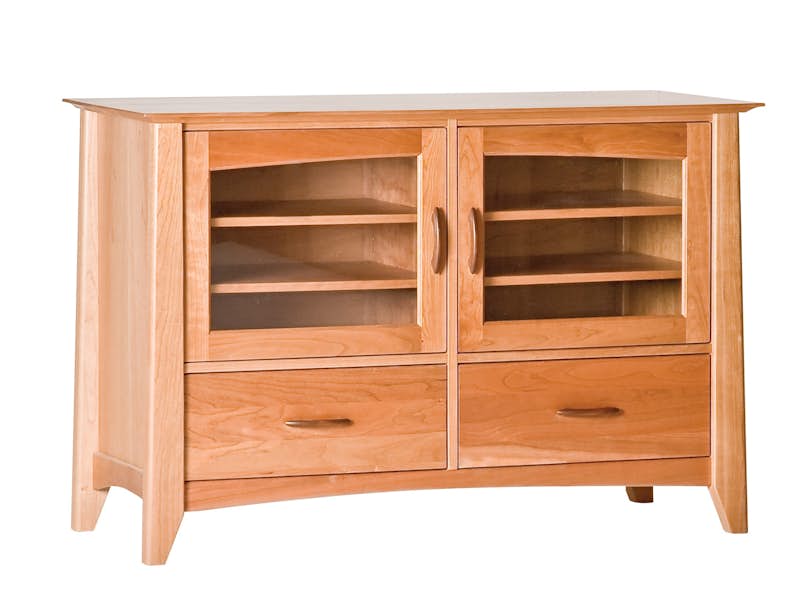 Willow 50" Deluxe Media Cabinet Natural Cherry