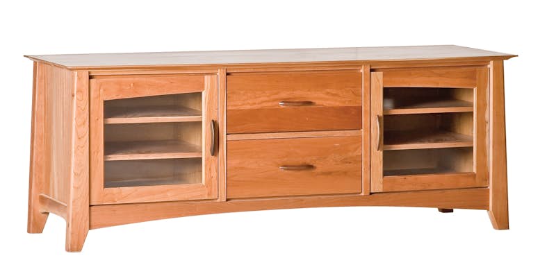 Willow 65" Standard Media Cabinet Natural Cherry